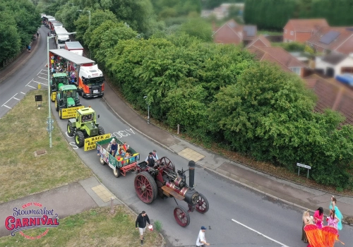 The procession line up about to set off, 2025